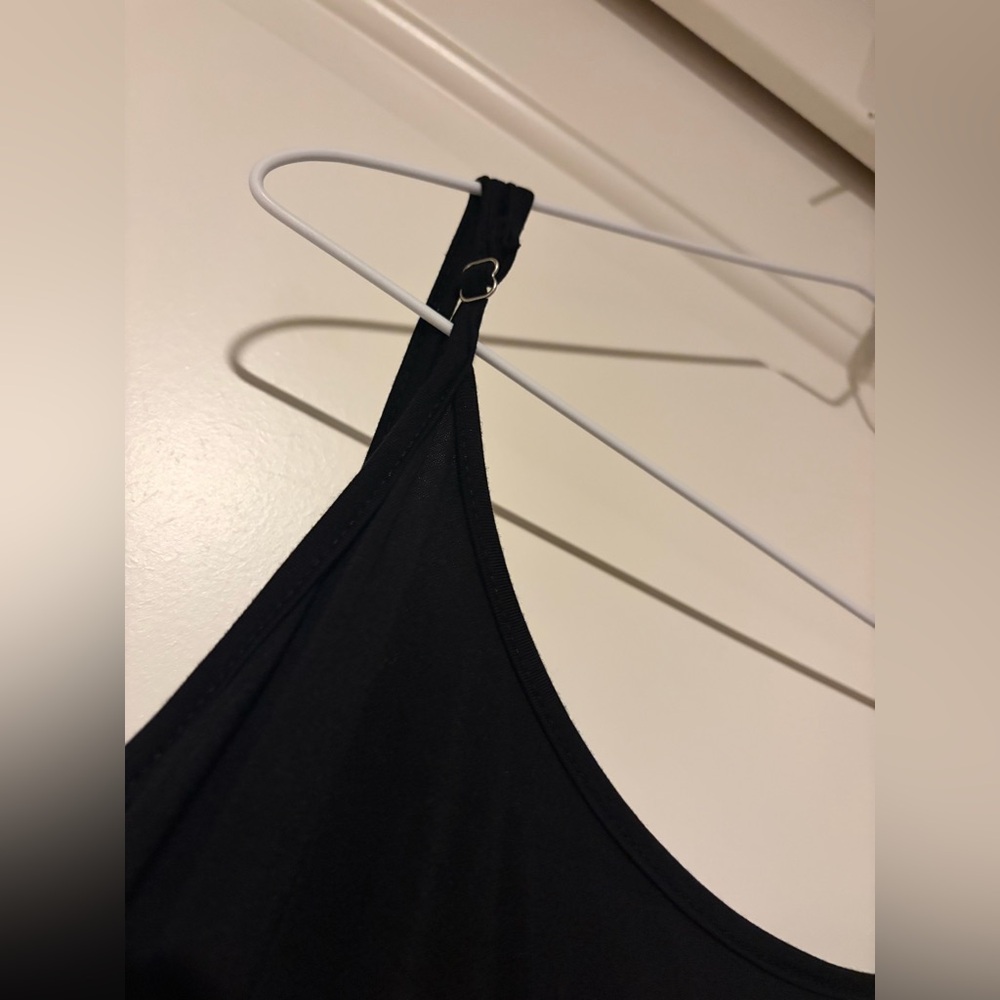 Kate Kason White & Black Lace Hem Slip Undershirt for Layering - Picture 10 of 11